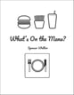What's On the Menu? Concert Band sheet music cover